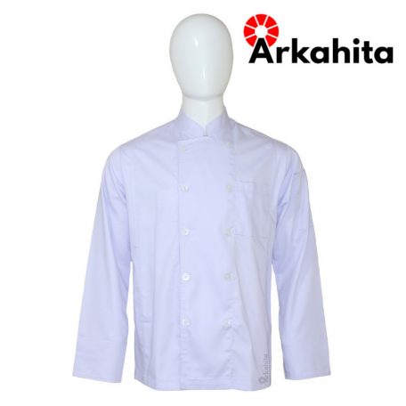 Baju Chef atau Baju Koki Lengan Panjang Putih CL101
