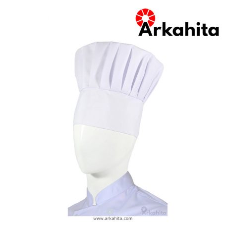Topi Chef atau Topi Koki Jamur Putih-2