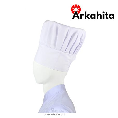 Topi Chef atau Topi Koki Jamur Putih-3